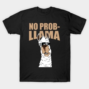 Llama no problem probllama funny cool T-Shirt